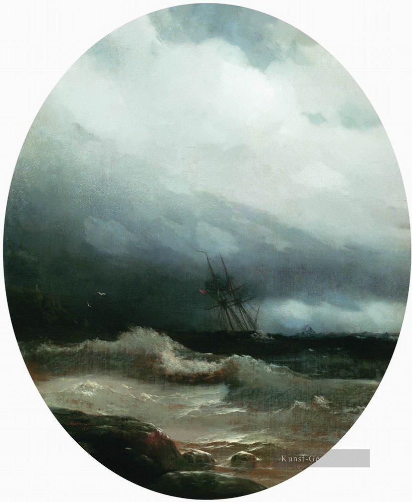 Ivan Aiwasowski Schiff in einem Sturm Seestücke Ölgemälde